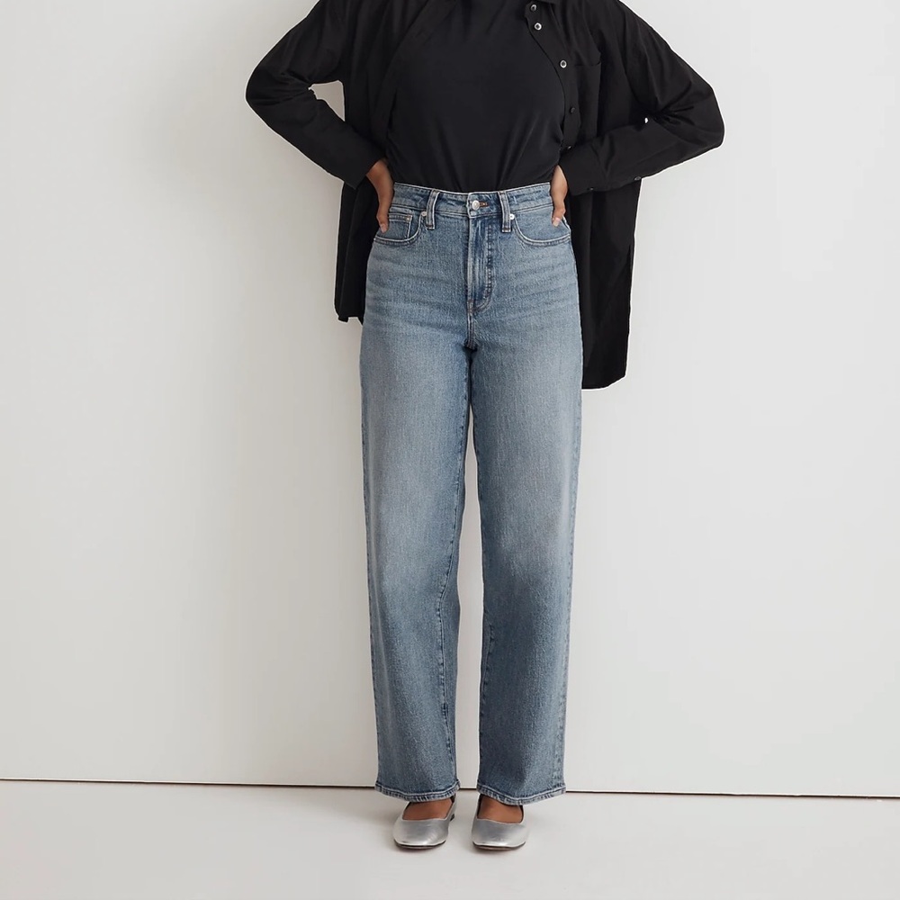 The Curvy Perfect Vintage Wide-Leg Jean Heathcote Wash